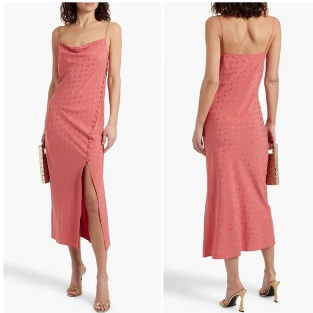 NWT! Veronica Beard Chapel Silk Floral Midi Slip Dress, Size 10